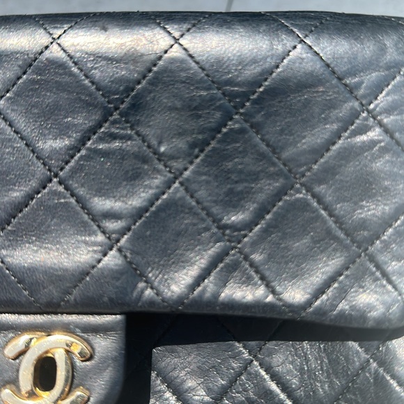 CHANEL lambskin classic quilted mini square flap bag VINTAGE - Picture 2 of 12